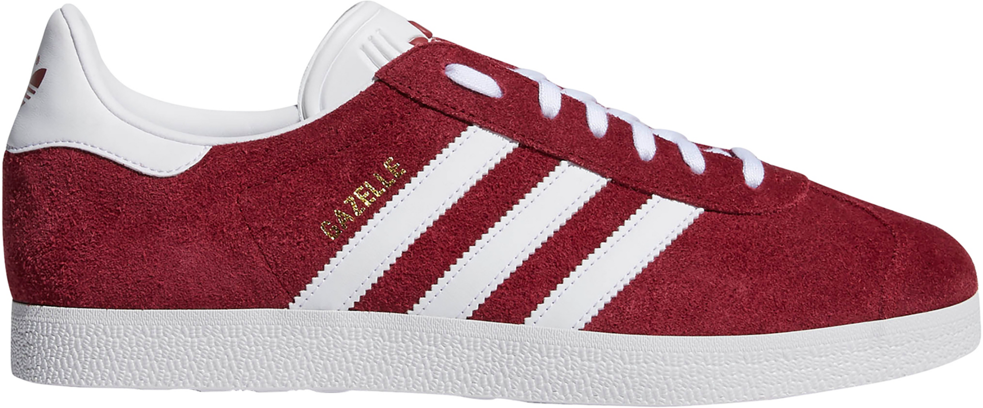 adidas Men's Gazelle Shoes - Collegiate Burgundy White - View 1