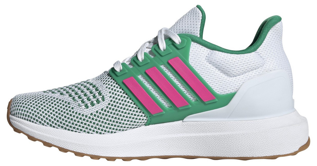 adidas Kids' Grade School Ultradream DNA Shoes - White/Pink/Green - View 4