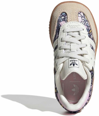adidas Toddler Samba OG Shoes - Core White/Orchid Fusion/Gum 2 - View 2