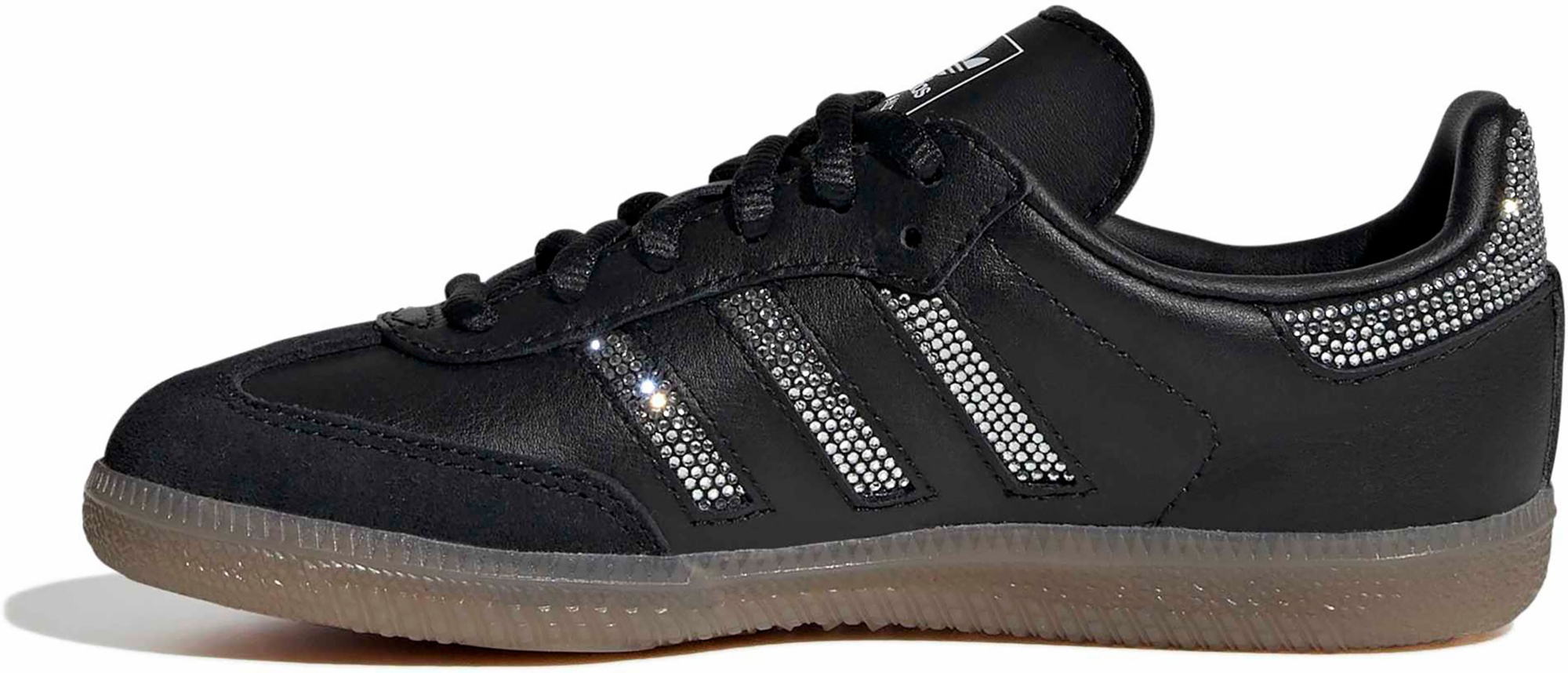 adidas Kids' Preschool Samba OG Shoes - Black/Black/Silver Metallic - View 4