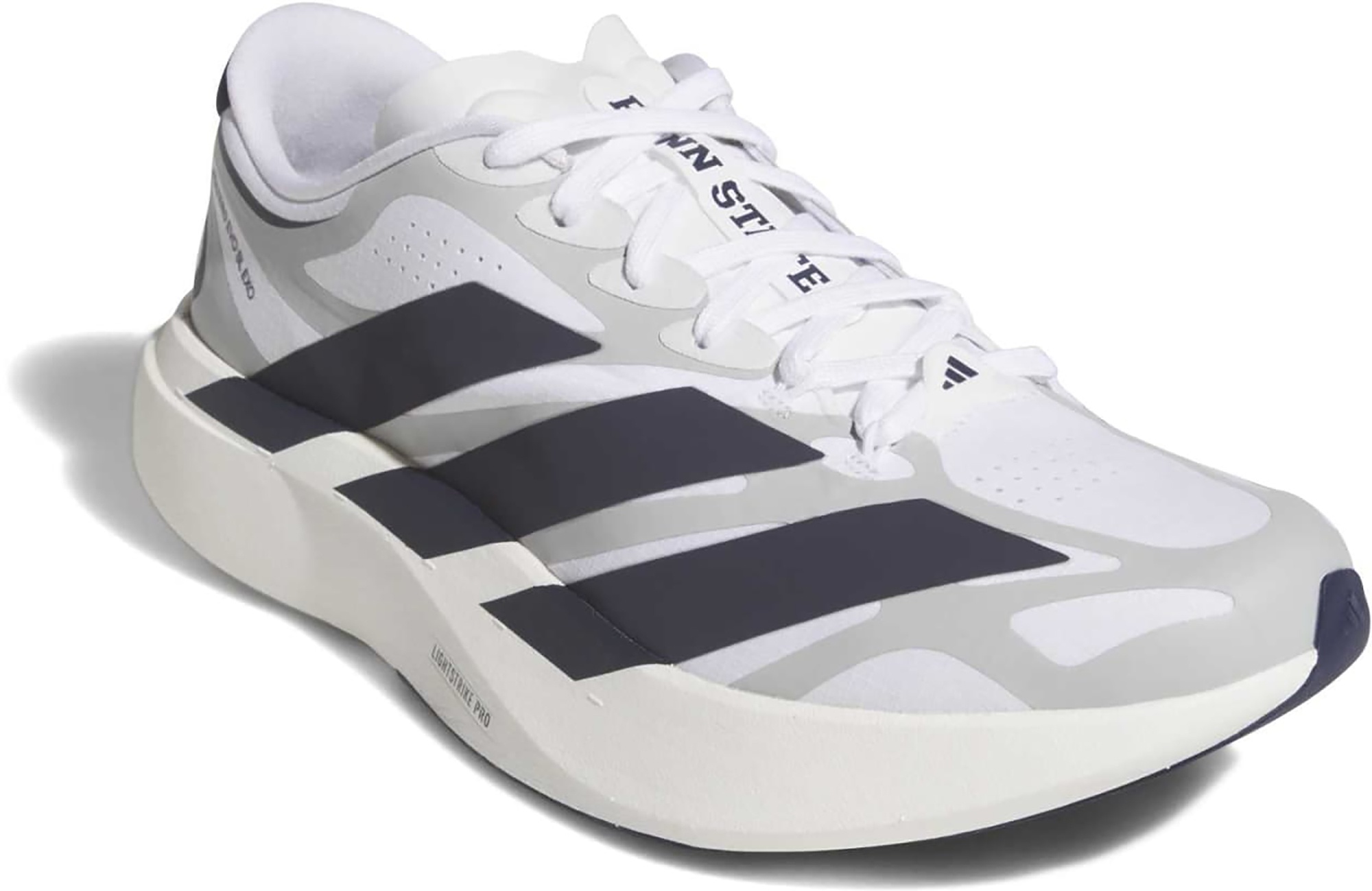adidas Men's Adizero EVO SL EXO Penn State Running Shoes - Conavy/Ftwwht/Stone - View 6
