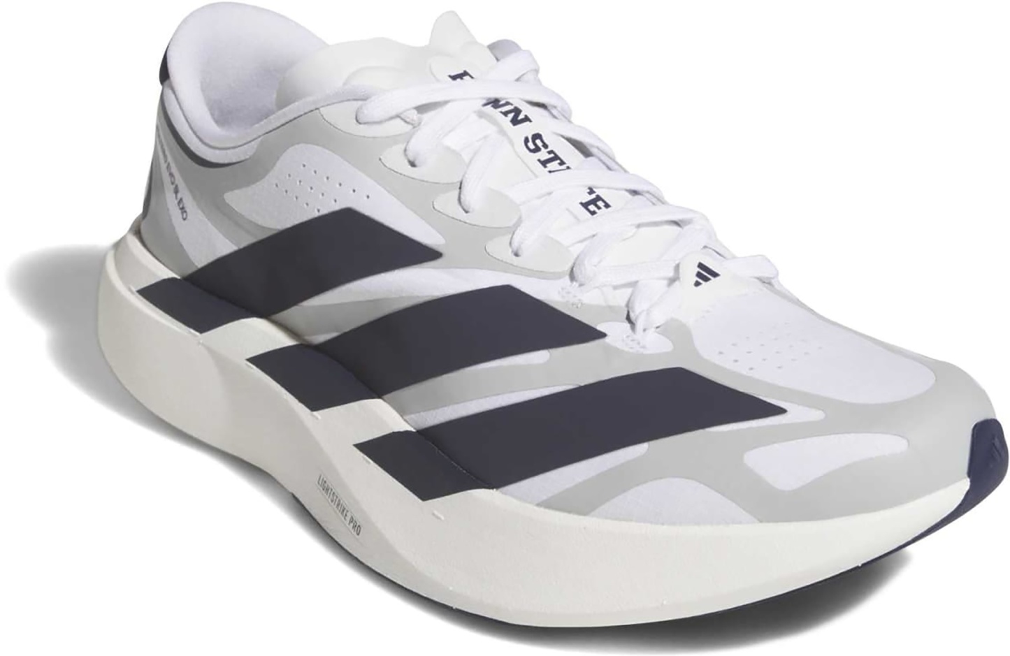 adidas Men's Adizero EVO SL EXO Penn State Running Shoes - Conavy/Ftwwht/Stone - View 6