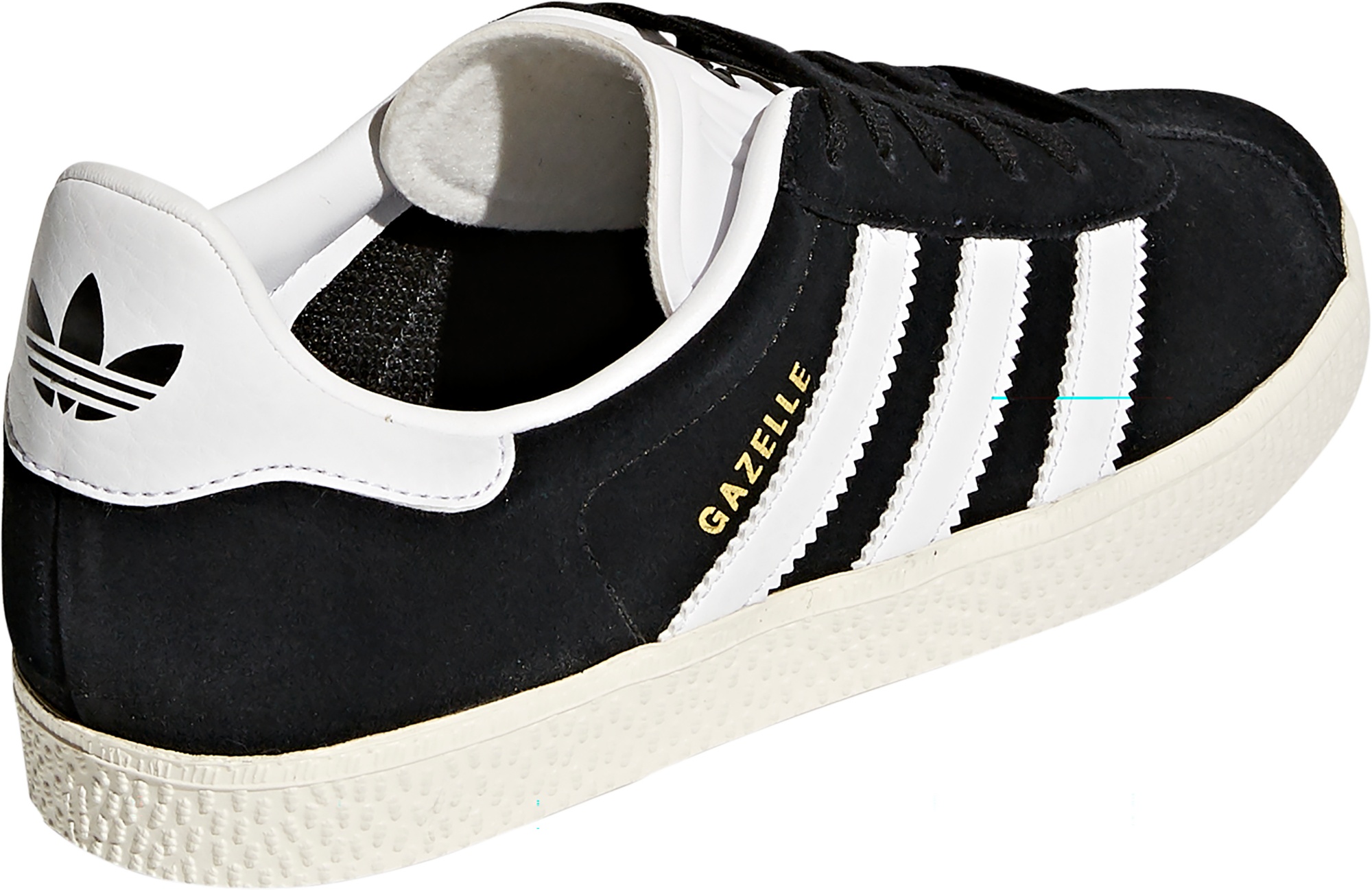 adidas Kids' Grade School Gazelle Shoes - Black/White - View 7
