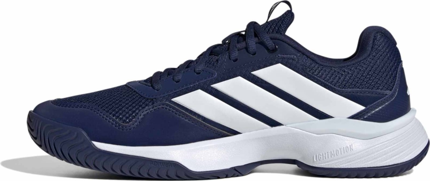 adidas Men's GameCourt 3 All Court Tennis Shoes - Dark Blue/Ftwr White/Core Blk - View 4