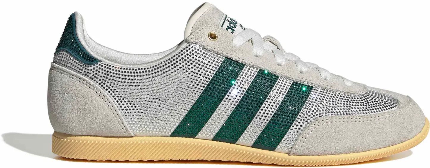 adidas Women's Japan Shoes - Rhinestone Wht/Rich Green - View 1
