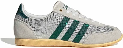 adidas Women's Japan Shoes - Rhinestone Wht/Rich Green - View 1
