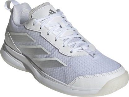 adidas Women's Avaflash Tennis Shoes - White/White/Silver - View 5