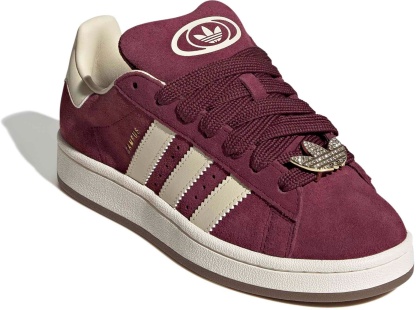 adidas Women's Campus 00s Shoes - Maroon/Warm Vanilla/Gold - View 6