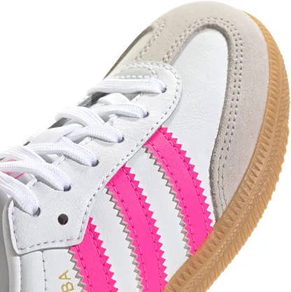 adidas Kids' Preschool Samba OG Shoes - White/Hot Pink - View 9