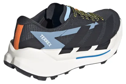 adidas Women's Terrex Agravic TT Trail Running Shoes - Black/Black/Ray Blue - View 6