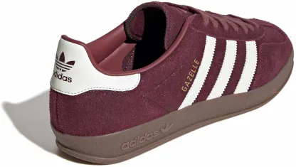 adidas Men's Gazelle Indoor Shoes - Oil Maroon/Wht - View 5