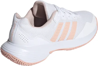 adidas Women's GameCourt 2 Tennis Shoes - White/Blush Pink/White - View 6