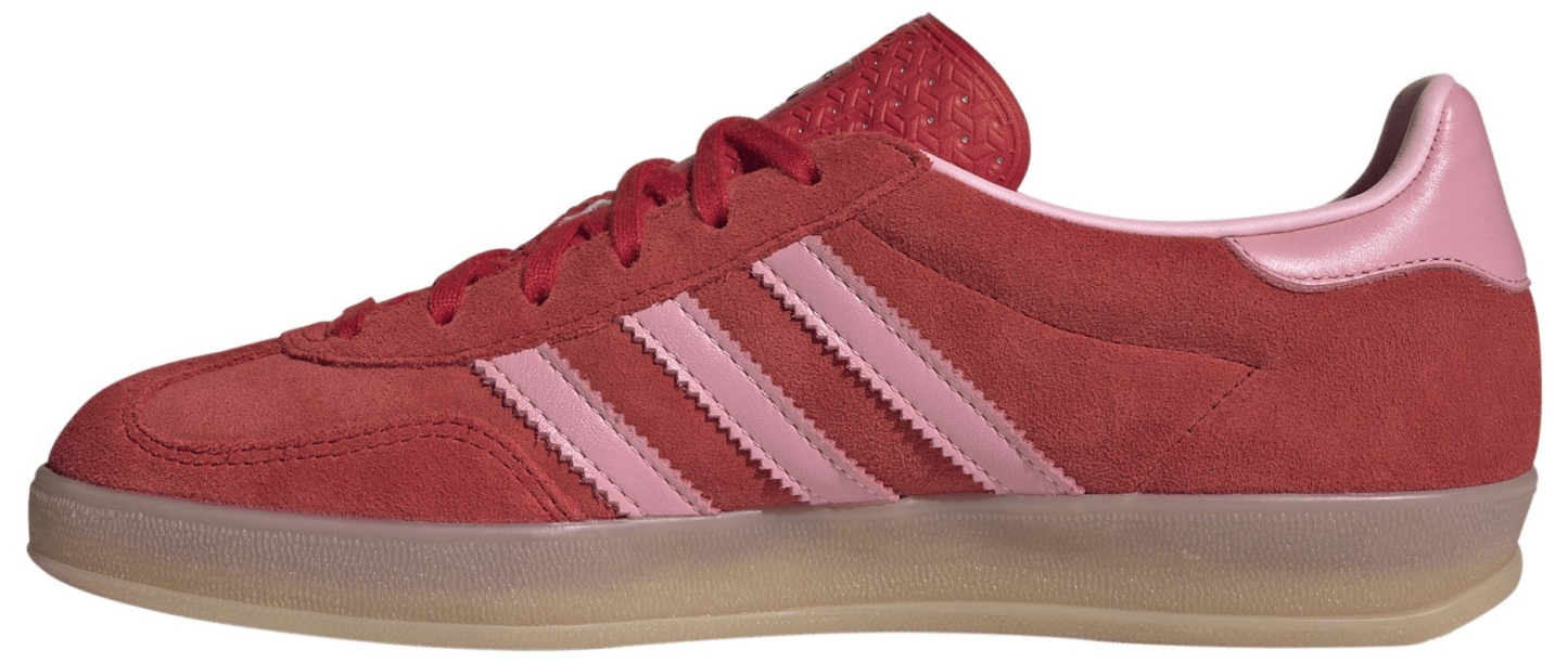 adidas Women's Gazelle Indoor Shoes - Better Scarlet/Light Pink/Gum4 - View 4
