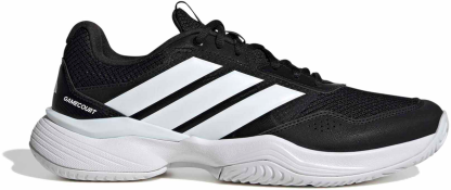 adidas Men's GameCourt 3 All Court Tennis Shoes - Core Black/Ftwr White/Ftwr Whi - View 1