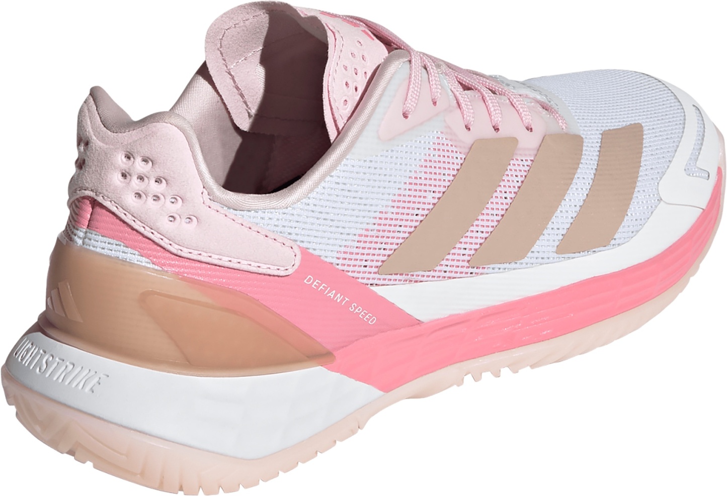 adidas Women's Defiant Speed 2 Tennis Shoes - White/Pearl - View 6