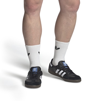 adidas Samba OG Shoes - Black/White/Gum - View 4