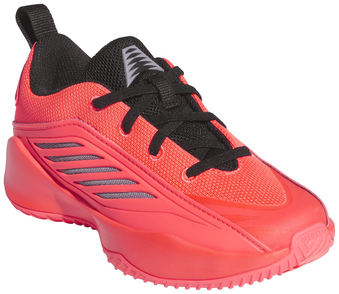 adidas Kids' Preschool Believe That. 1 Basketball Shoes - Solar Turbo/Core Black/Slate - View 7