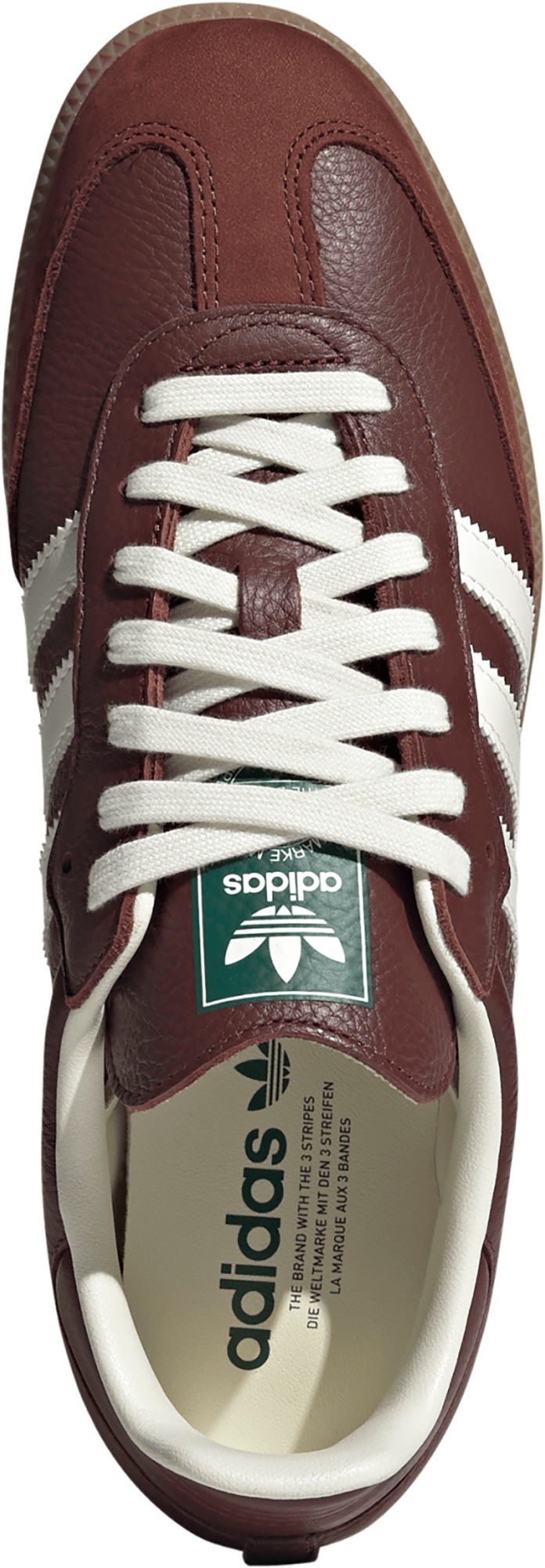 adidas Samba OG Shoes - Fox Brown/Off White/Gum - View 2