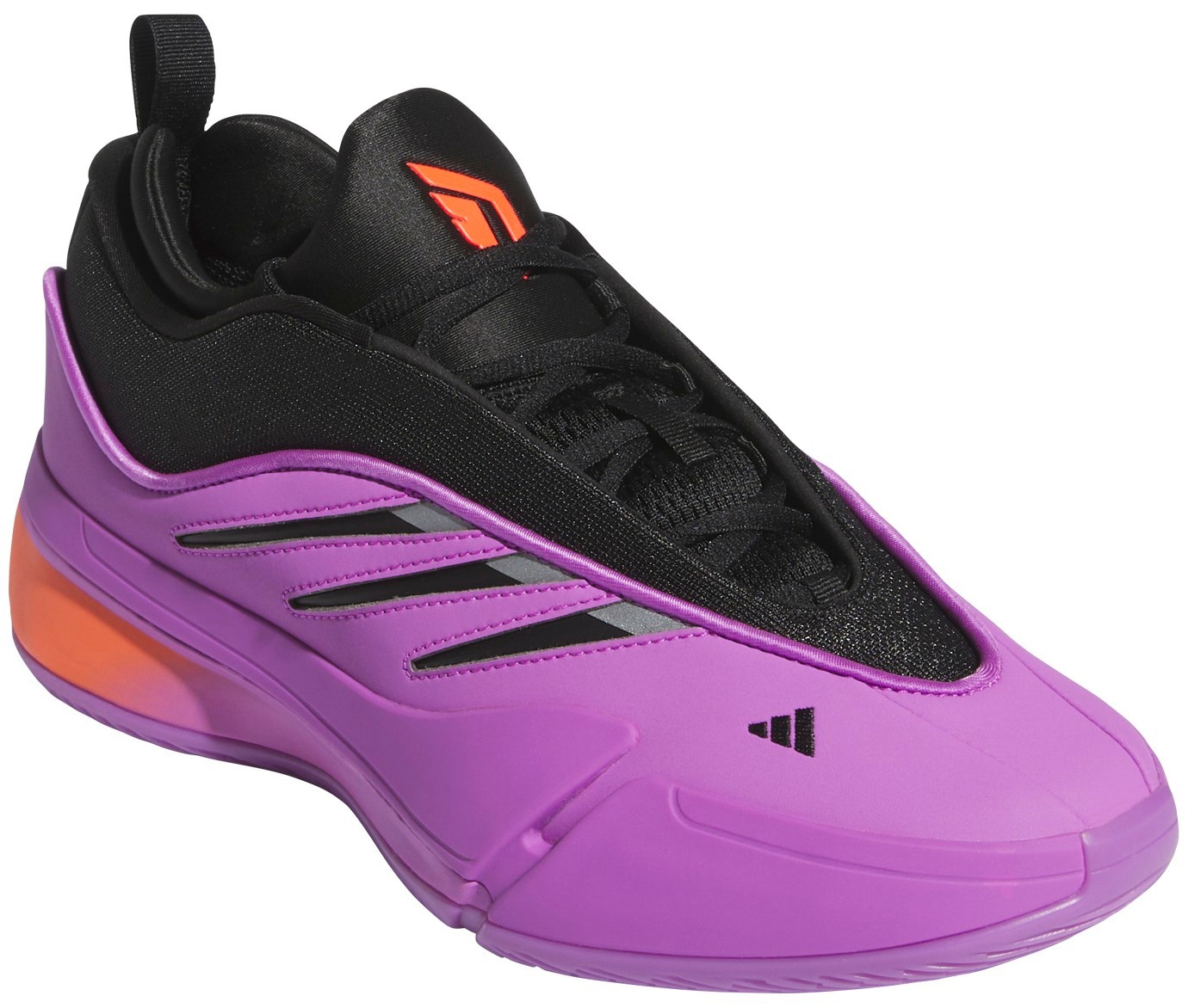 adidas Dame 9 Low Basketball Shoes - Pink/Black - View 8