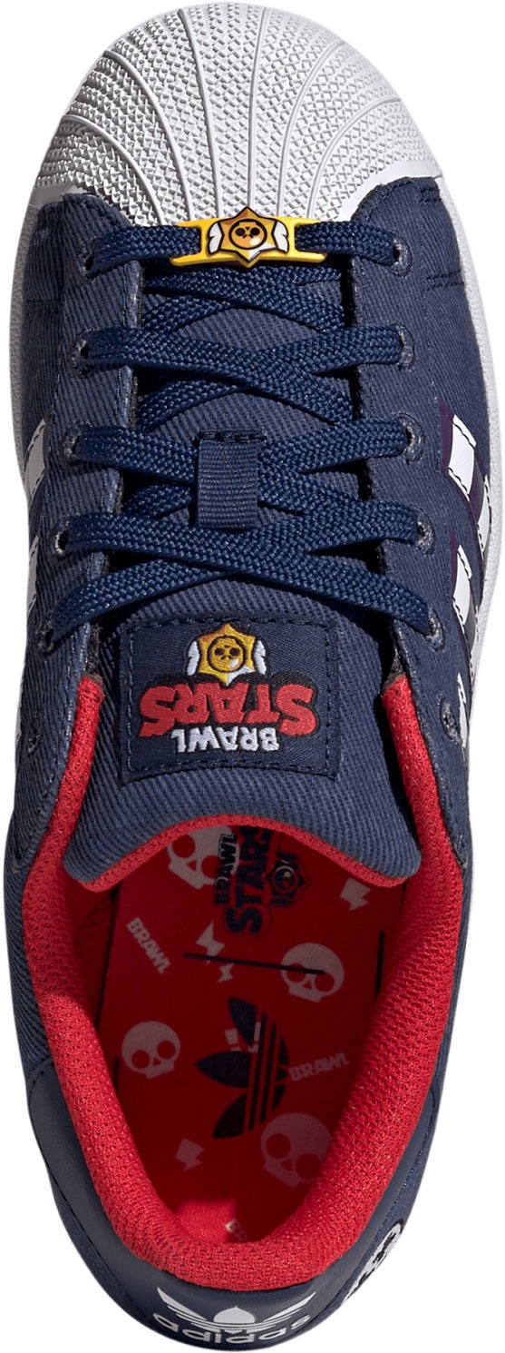 adidas Kids' Grade School Superstar II Brawl Shoes - Blue/Purple/White - View 2