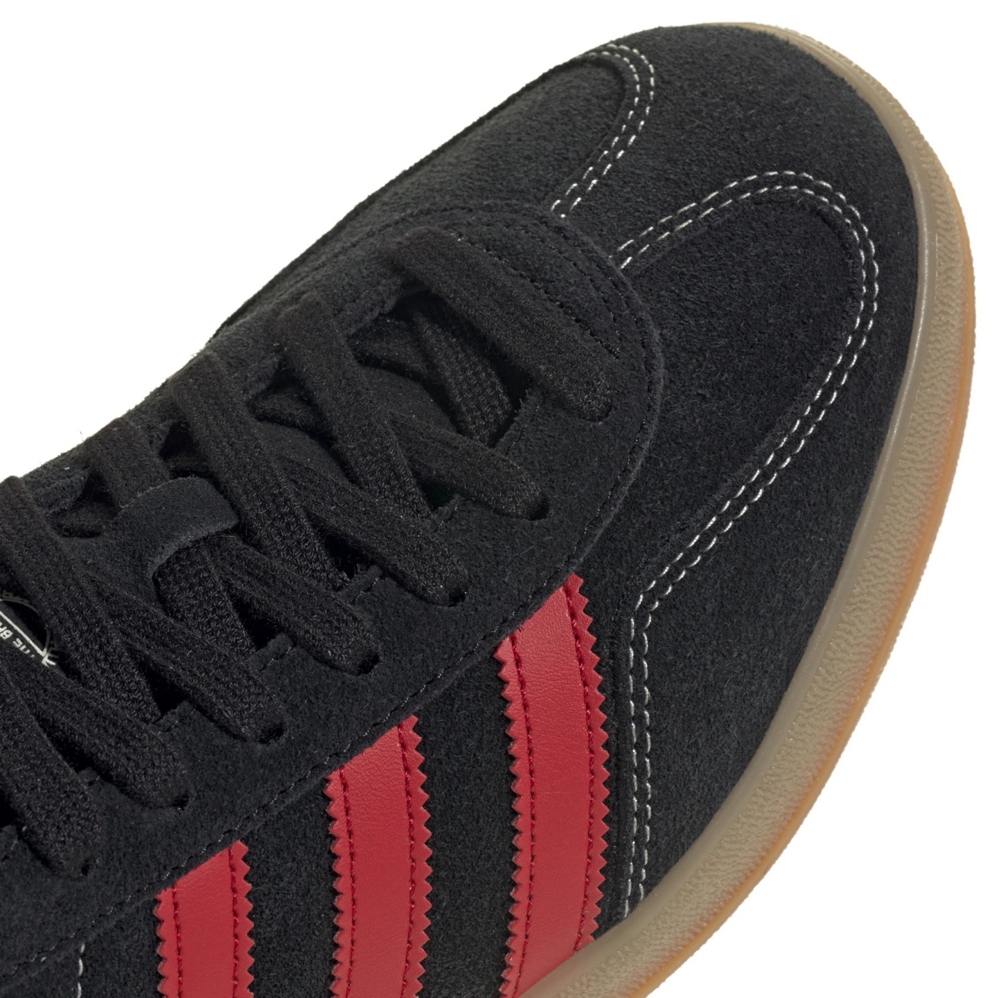 adidas Men's Gazelle Indoor Shoes - Core Black/Better Scarlet/Gum4 - View 7