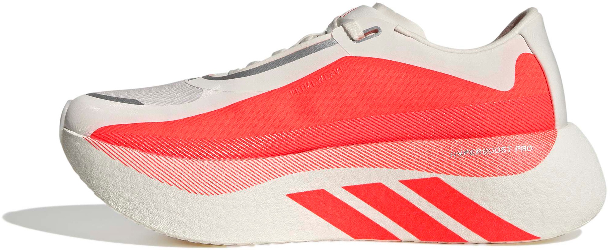 adidas Women's Hyperboost Edge Running Shoes - Hyper White/Solar Turbo/Solar Turbo - View 5