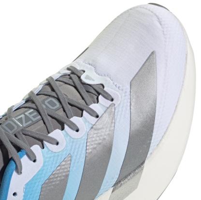 adidas Men's Adizero EVO SL Woven Running Shoes - Ftwr White/Ftwr White/Ftwr White - View 8