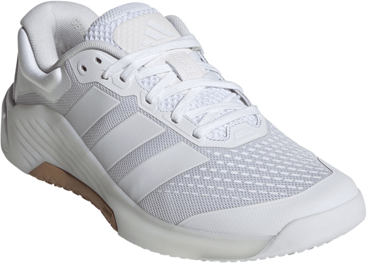 adidas Women's Dropset 4 Power Training Shoes - White/White - View 6