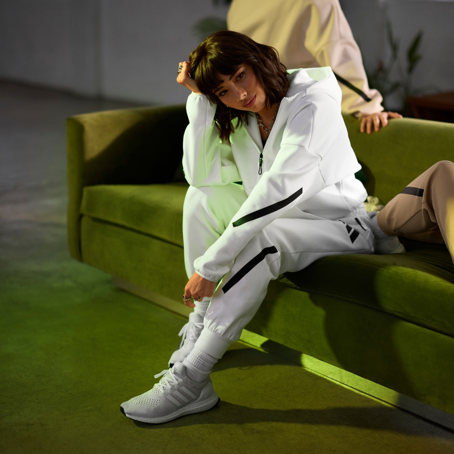 adidas Women's Ultraboost 1.0 DNA Shoes - Triple White - View 2
