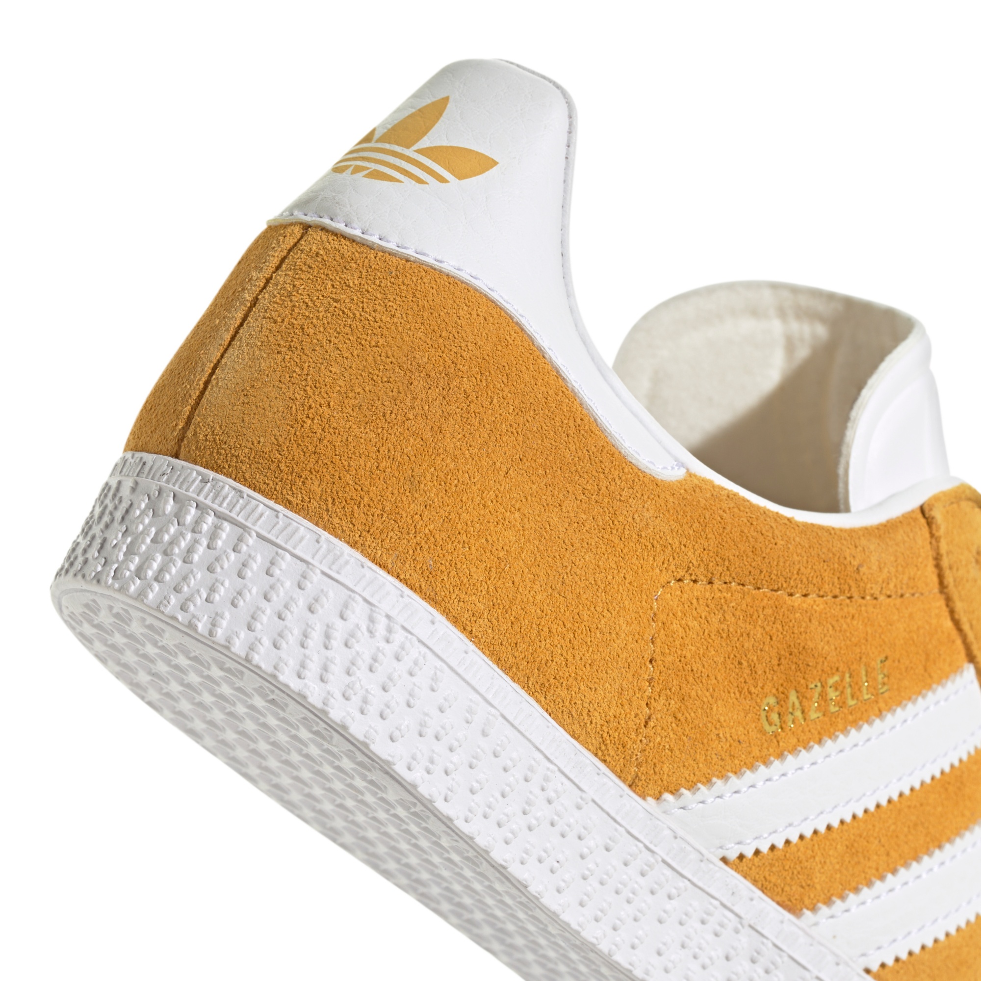 adidas Kids' Grade School Gazelle Shoes - Yellow/White - View 7