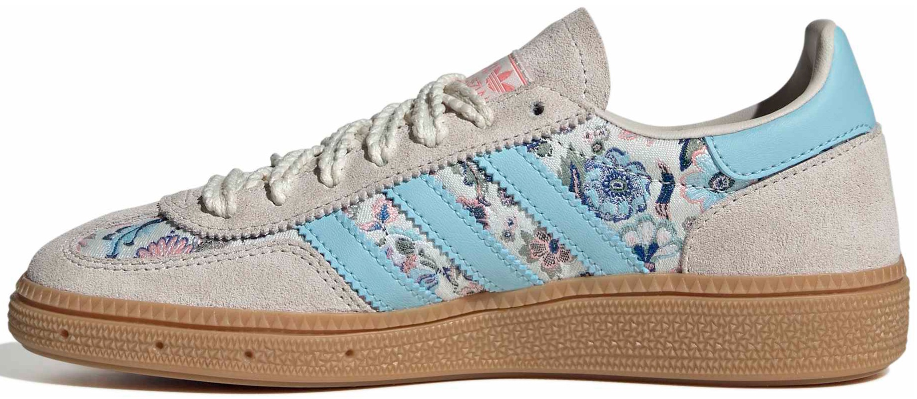 adidas Kids' Grade School Handball Spezial Shoes - Off White/Icey Blue/Gum - View 4