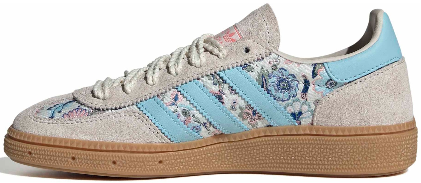 adidas Kids' Grade School Handball Spezial Shoes - Off White/Icey Blue/Gum - View 4