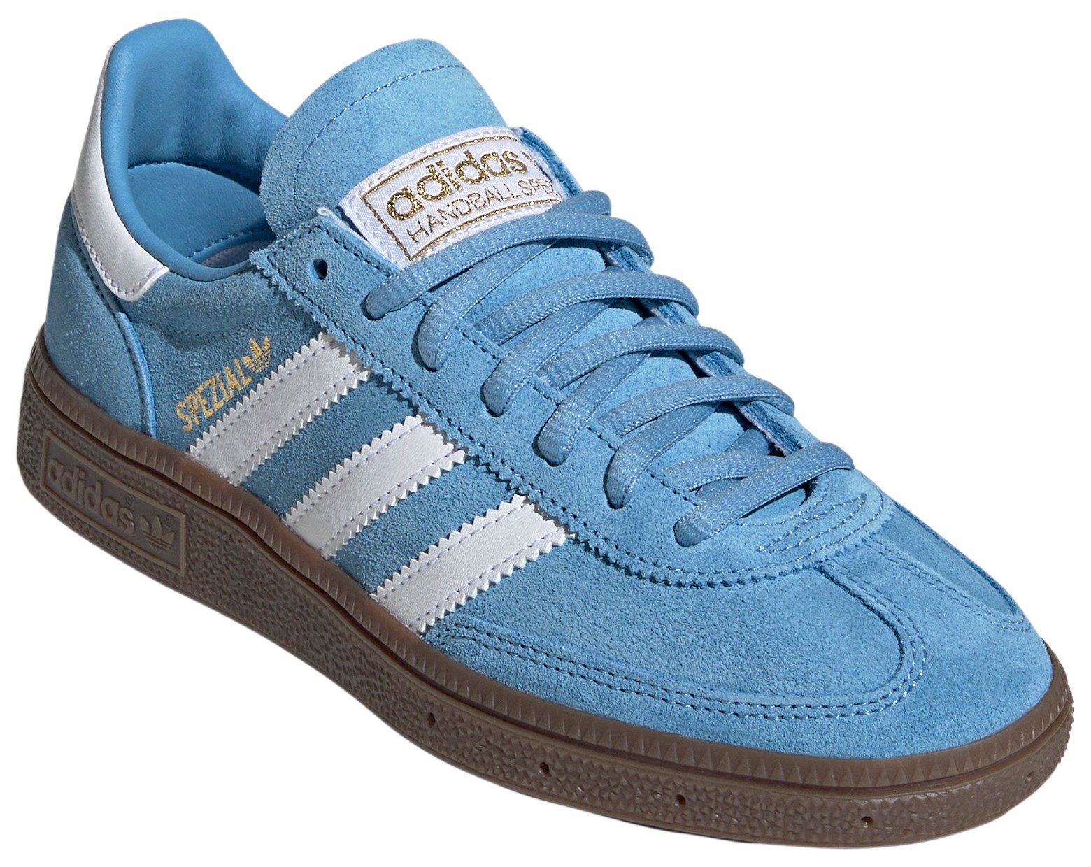 adidas Kids' Grade School Handball Spezial Shoes - White/Blue - View 6