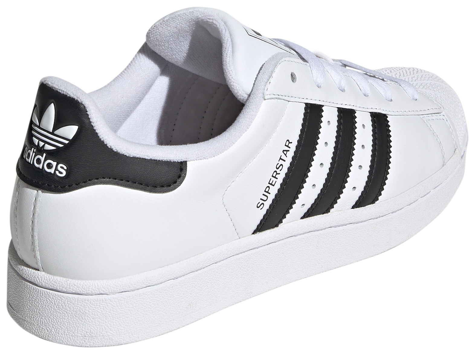 adidas Women's Superstar II Shoes - White/Black/White - View 11