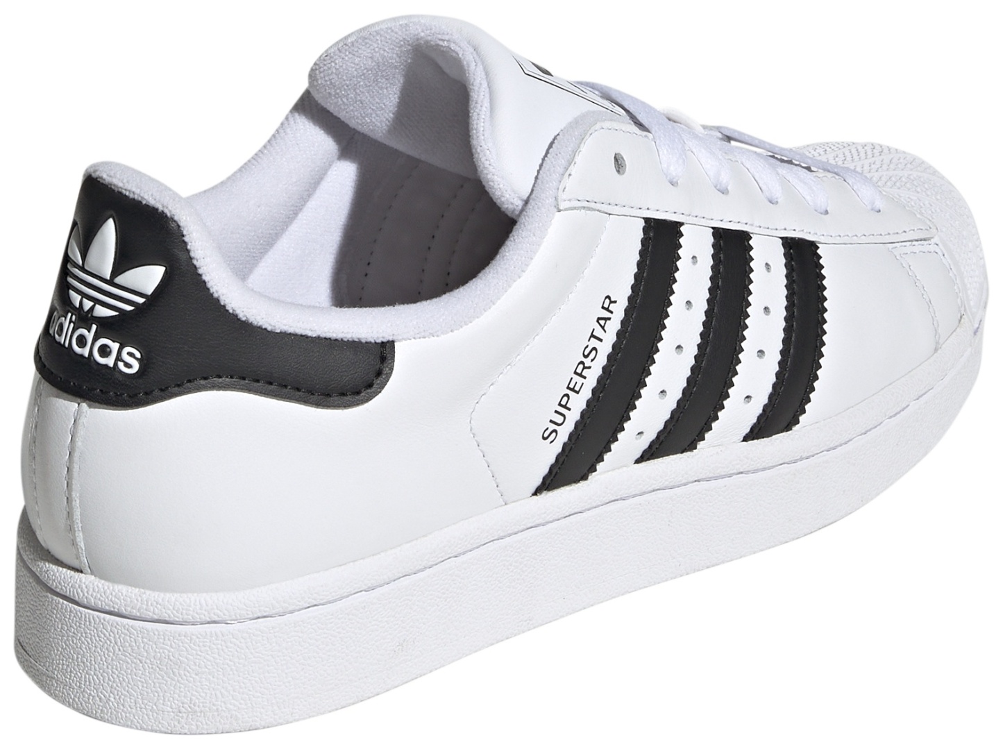 adidas Women's Superstar II Shoes - White/Black/White - View 11