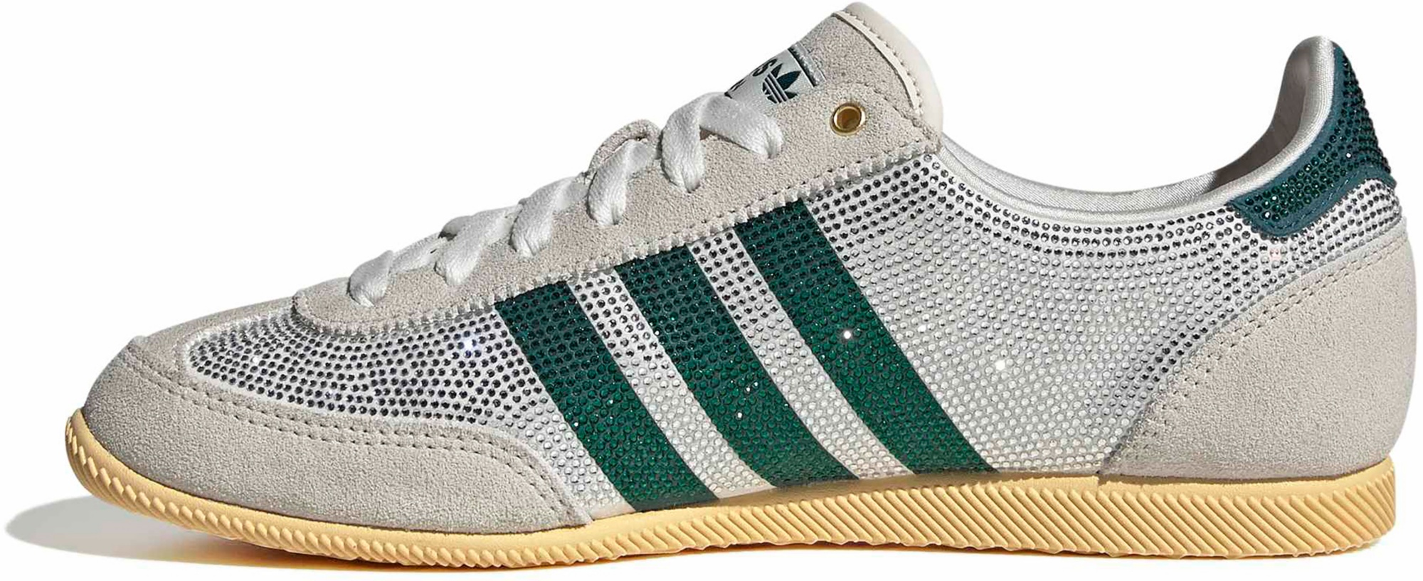 adidas Women's Japan Shoes - Rhinestone Wht/Rich Green - View 4