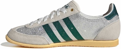 adidas Women's Japan Shoes - Rhinestone Wht/Rich Green - View 4