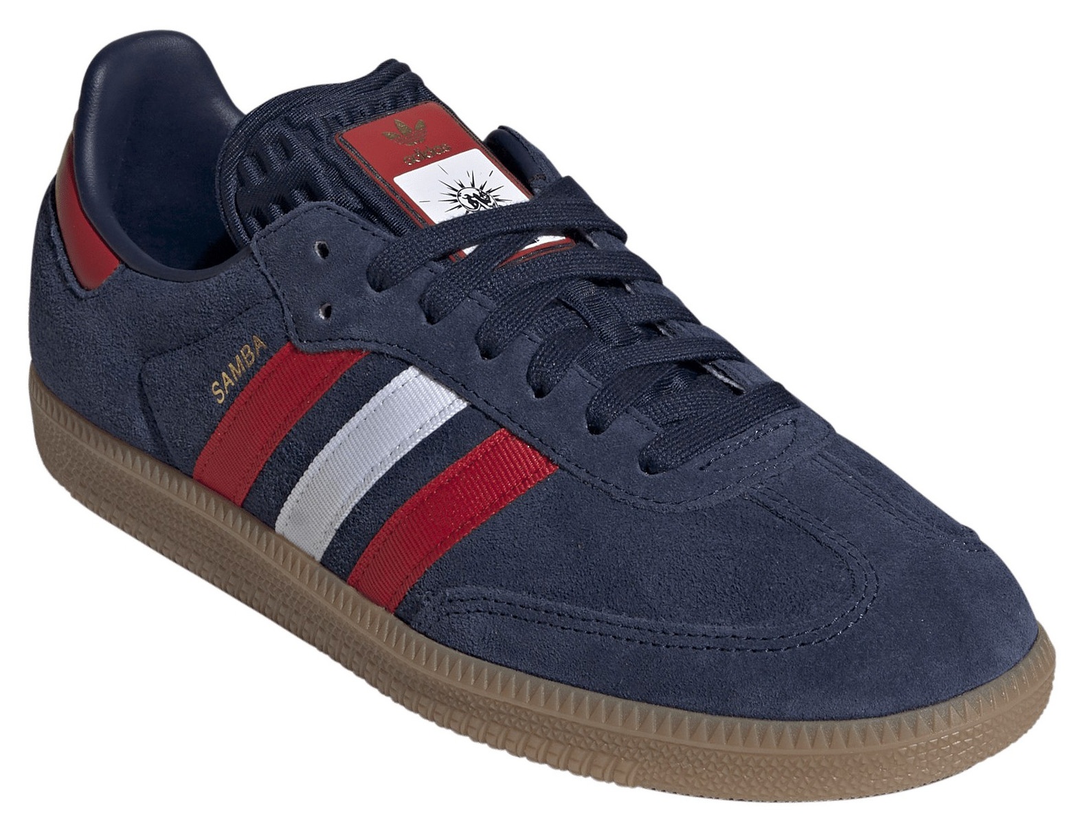 adidas FIFA World Cup Samba OG Shoes - Night Indigo/Better Scarlet/Ftwr White - View 5