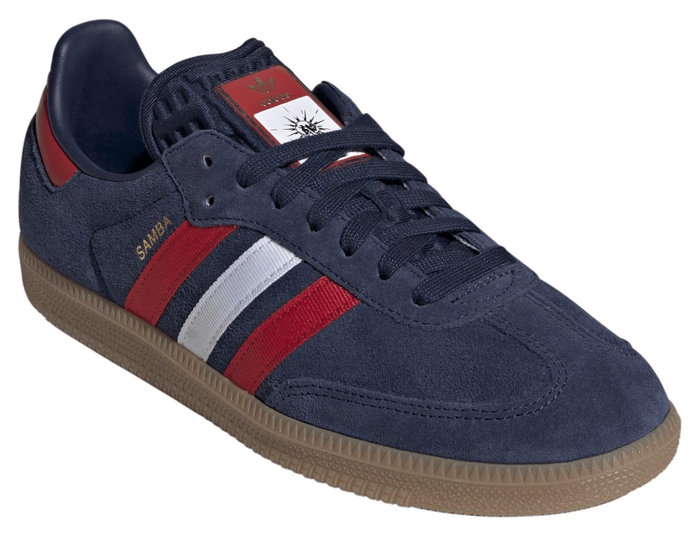 adidas FIFA World Cup Samba OG Shoes - Night Indigo/Better Scarlet/Ftwr White - View 5