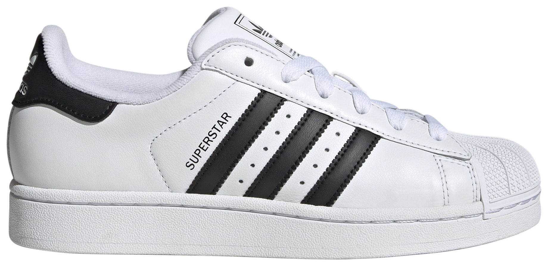 adidas Women's Superstar II Shoes - White/Black/White - View 1