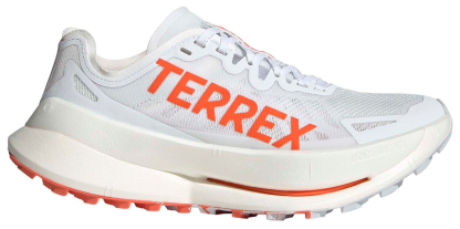 adidas Women's Terrex Agravic Speed Ultra Trail Running Shoes - White/Orange - View 1