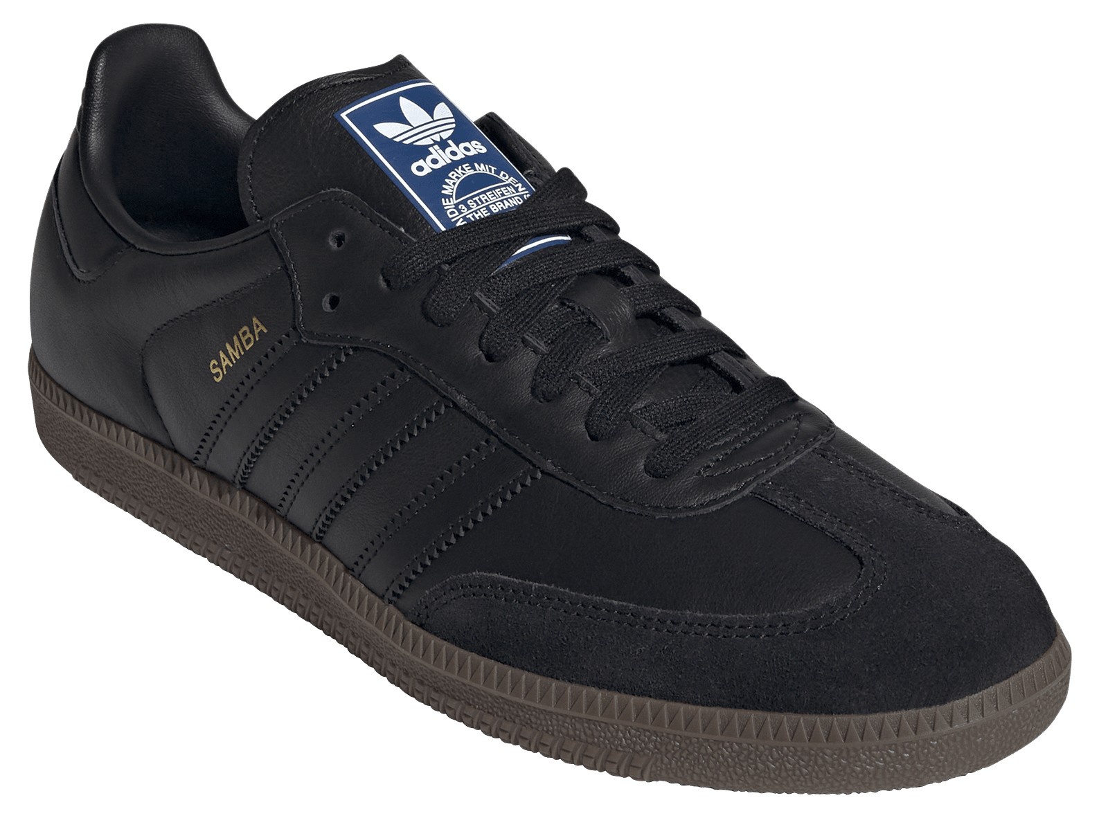 adidas Samba OG Shoes - Black/Gum - View 7