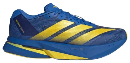 adidas Men's Adizero Boston 13 Running Shoes - Blue/Yellow/Black - View 1