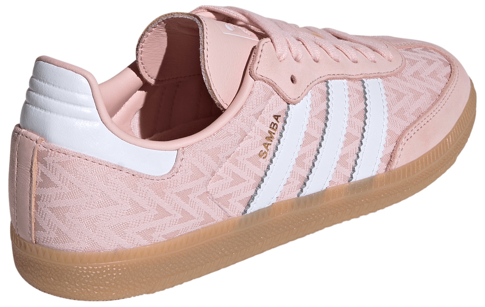 adidas Women's Samba OG Shoes - Sandy Pink/Ftwr White/Gold Met - View 6