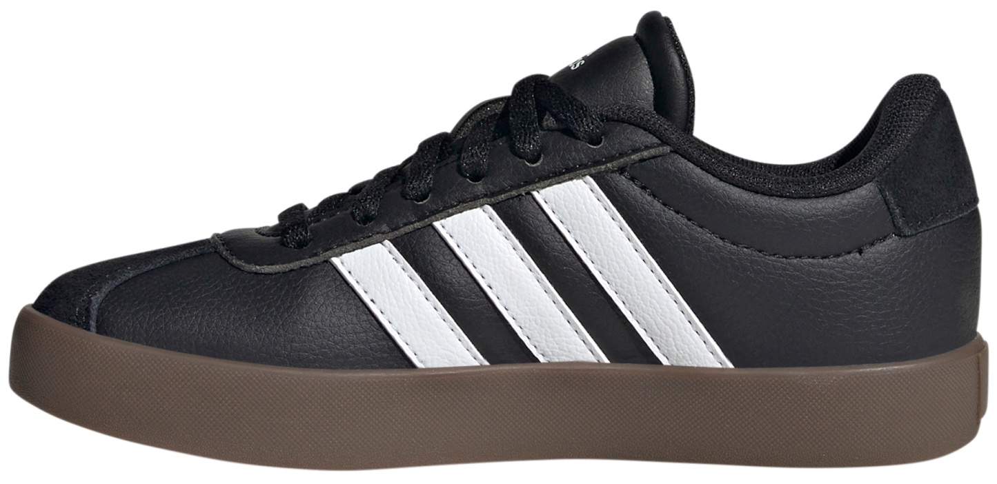 adidas Kids' Grade School VL Court Low Shoes - Black/White - View 4