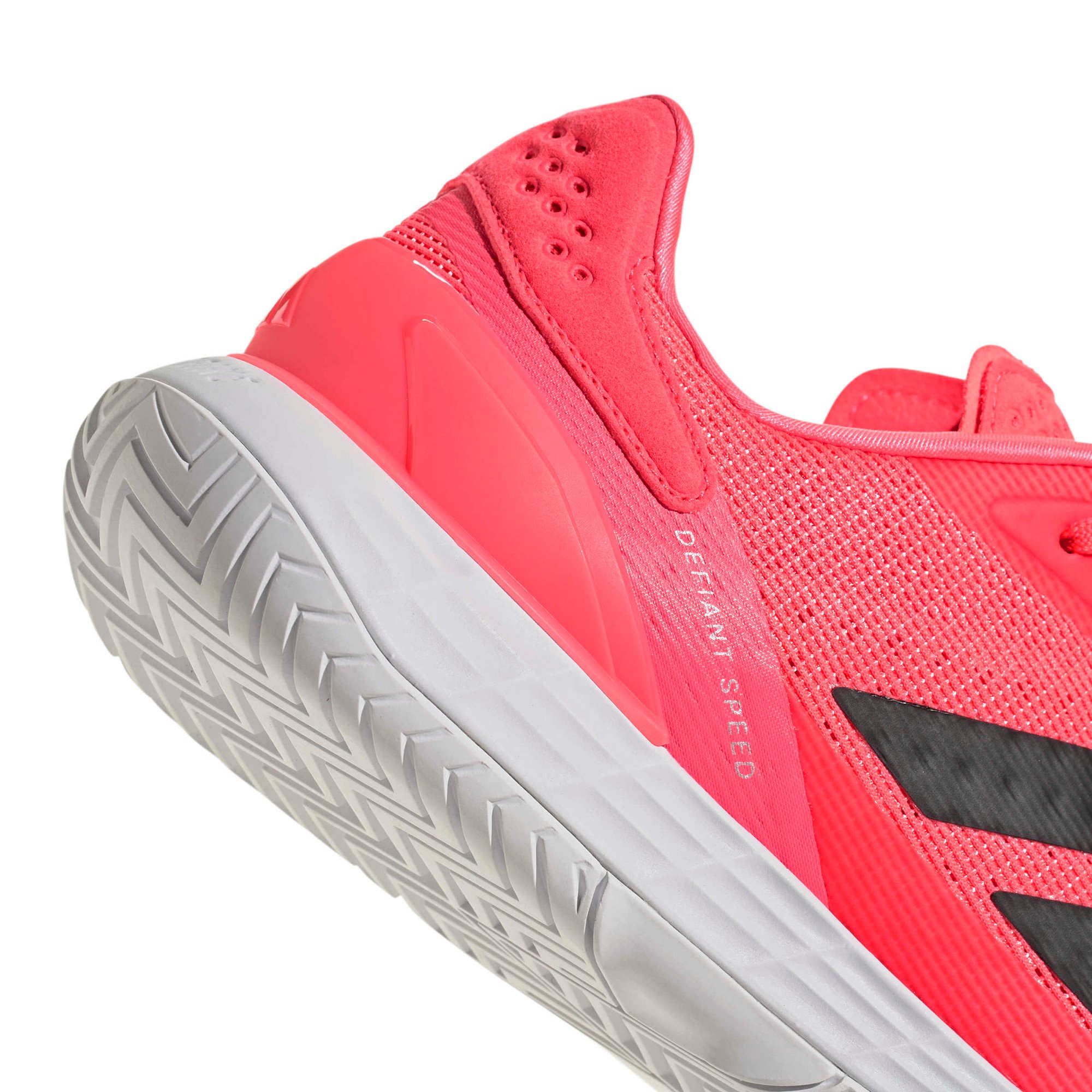 adidas Men's Defiant Speed 2 Tennis Shoes - Solar Turbo/Core Black/White - View 9