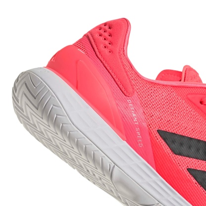 adidas Men's Defiant Speed 2 Tennis Shoes - Solar Turbo/Core Black/White - View 9