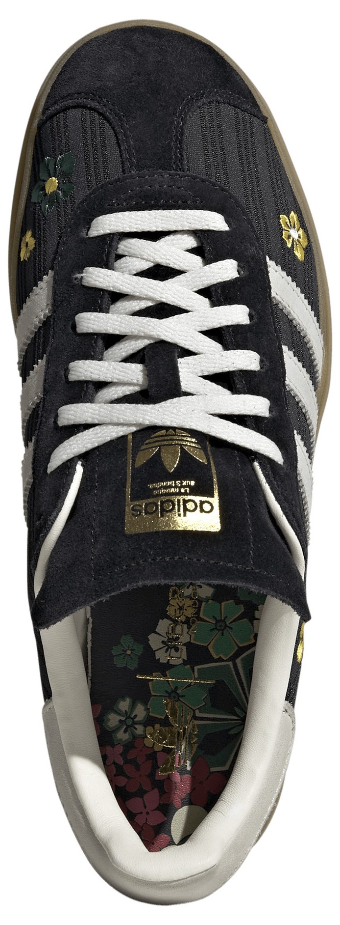 adidas Originals Women's Gazelle Bold Shoes - Core Black/Off White/Eqt Yellow - View 2