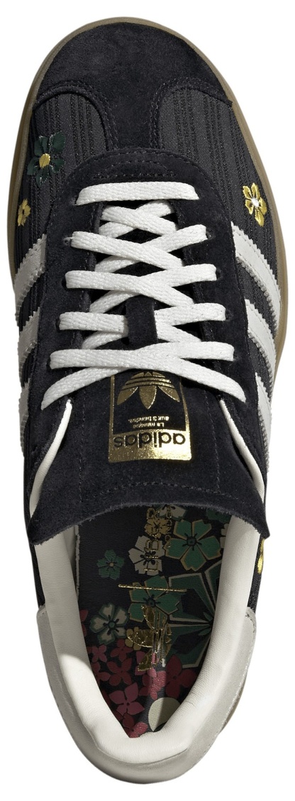 adidas Originals Women's Gazelle Bold Shoes - Core Black/Off White/Eqt Yellow - View 2