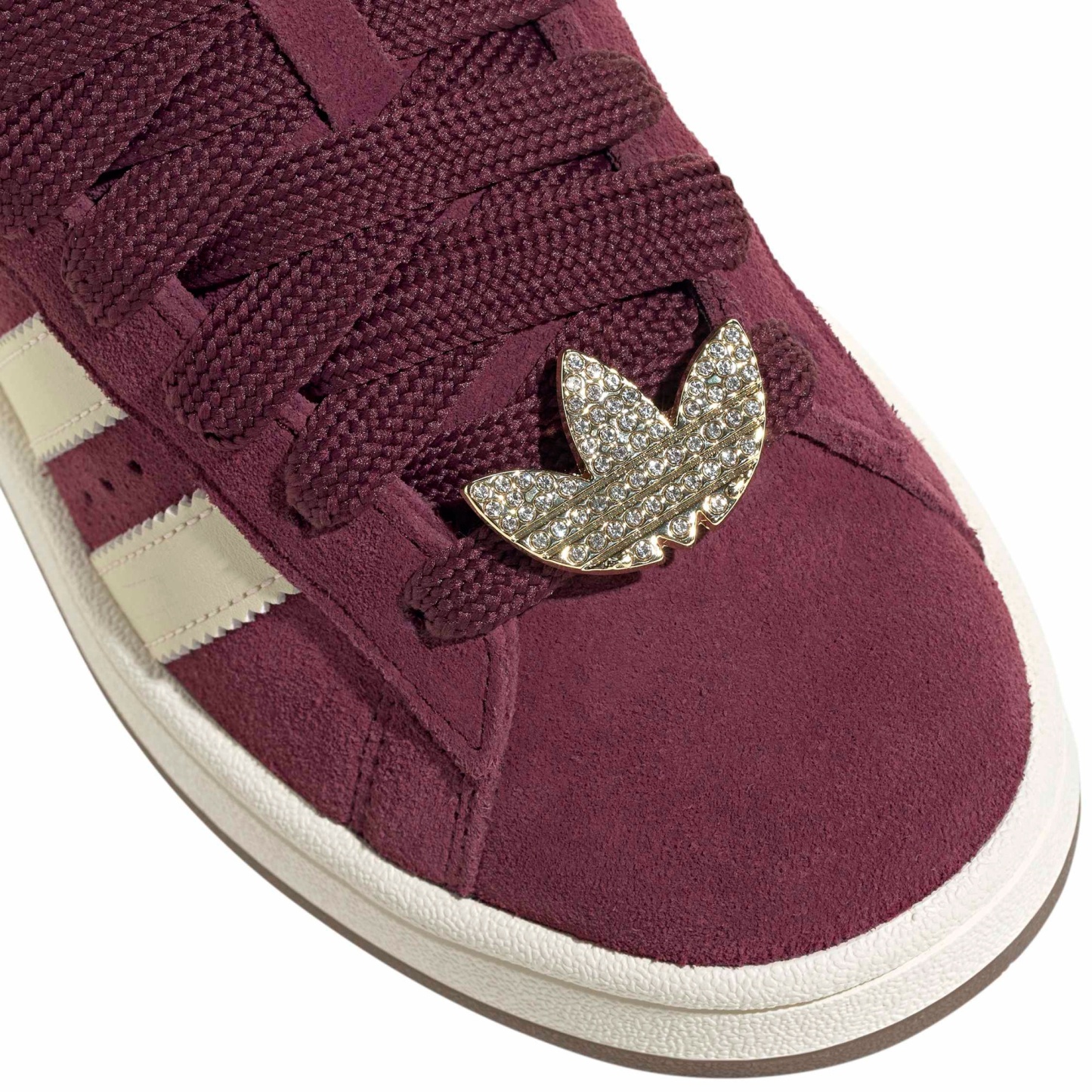adidas Women's Campus 00s Shoes - Maroon/Warm Vanilla/Gold - View 7